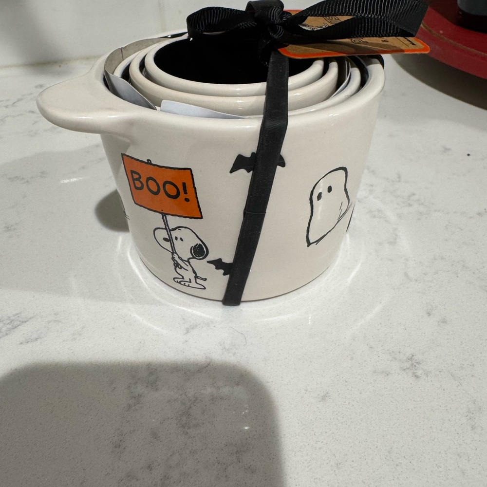 Rae Dunn Peanuts Black and White Measuring Cups